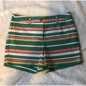 BODEN Striped Multi Color Shorts Women's Size 6